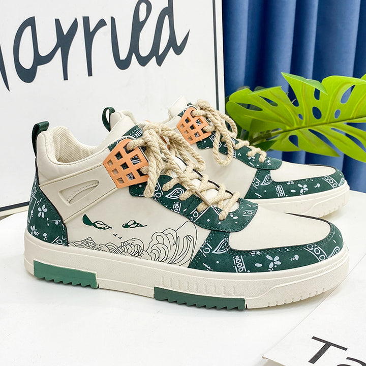 Femme Kunstneriske High-Top Sneakers Stilla