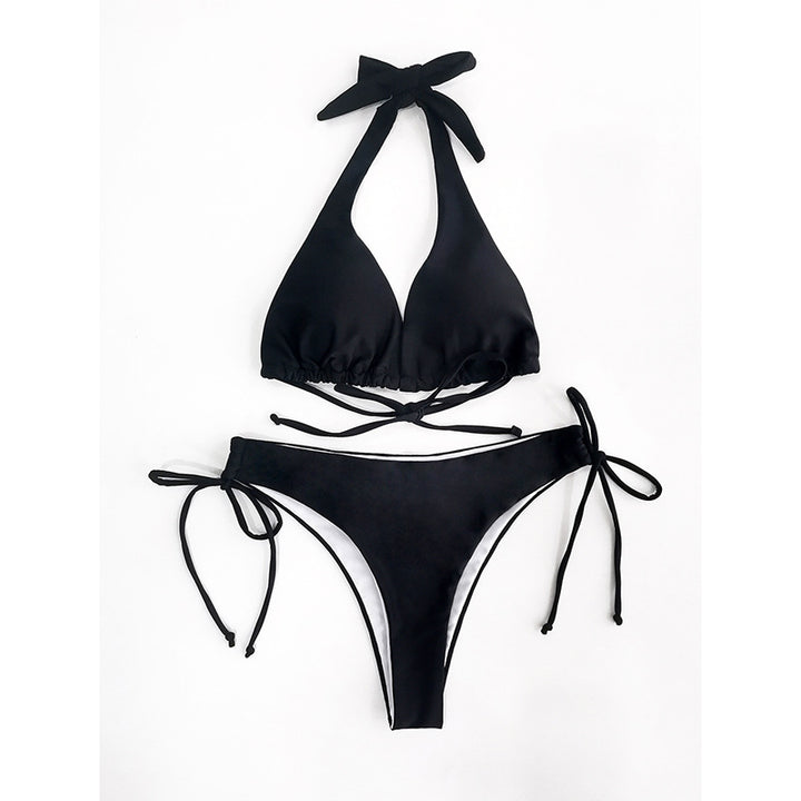 Damer Triangel-Bikini med høj komfort og legesyge bindebånd Skovae