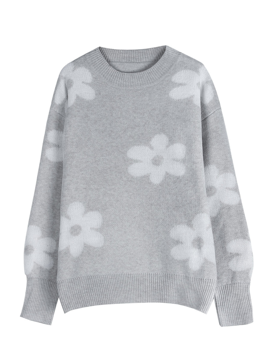 Dame sweater med blomsterdesign og afslappet pasform Stilla