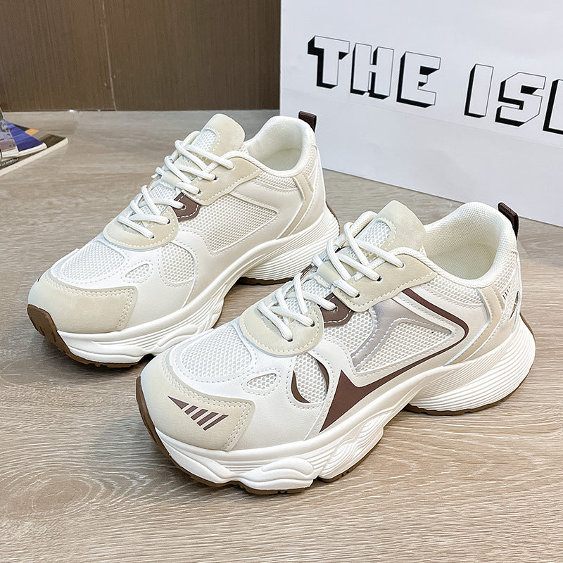 Damer sporty sneakers med åndbart mesh-overmateriale og dæmpende ydersål Stilla