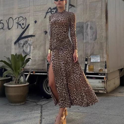 Femme Chic Langærmet Maxi Kjole Stilla