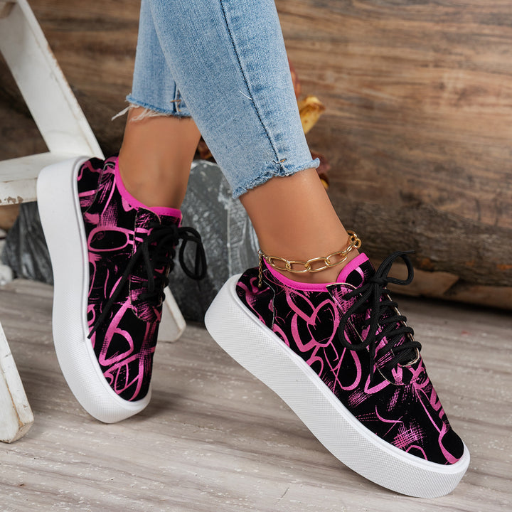 Dame Mode Sneakers med iøjnefaldende grafikdesign Stilla