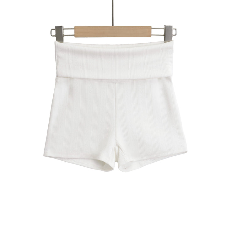 Dame Sporty Kort Shorts med høj talje og struktureret stof Stilla