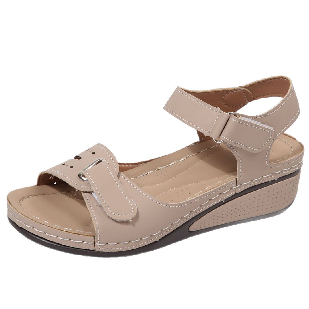 Dame Komfortable Wedge-Sandaler med justerbar rem og ergonomisk fodseng Stilla