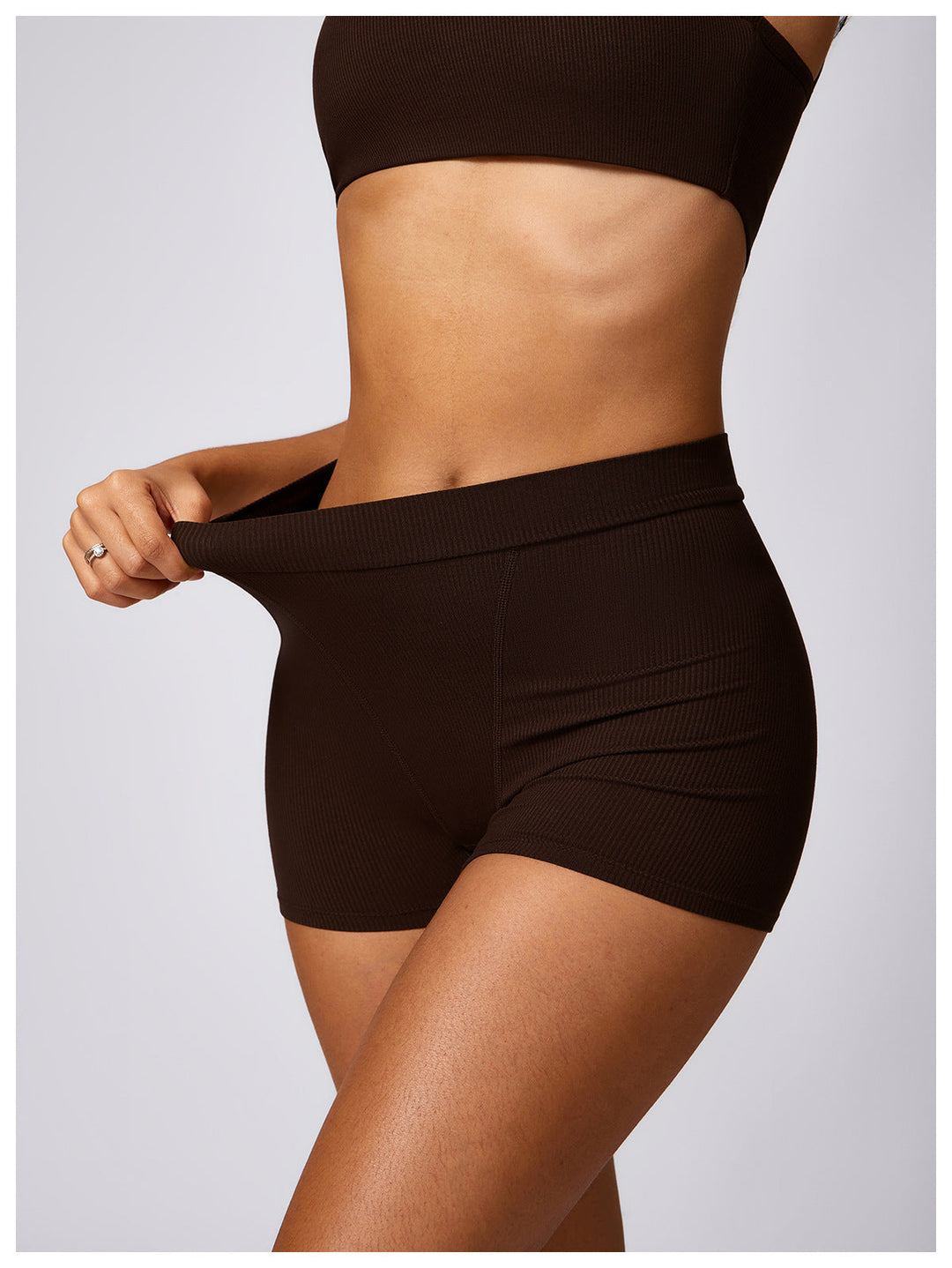 Stilla | Tørring Mave Sammentrækning Hofte Løft Yoga Shorts Slank Fitness Basislag Sports Shorts