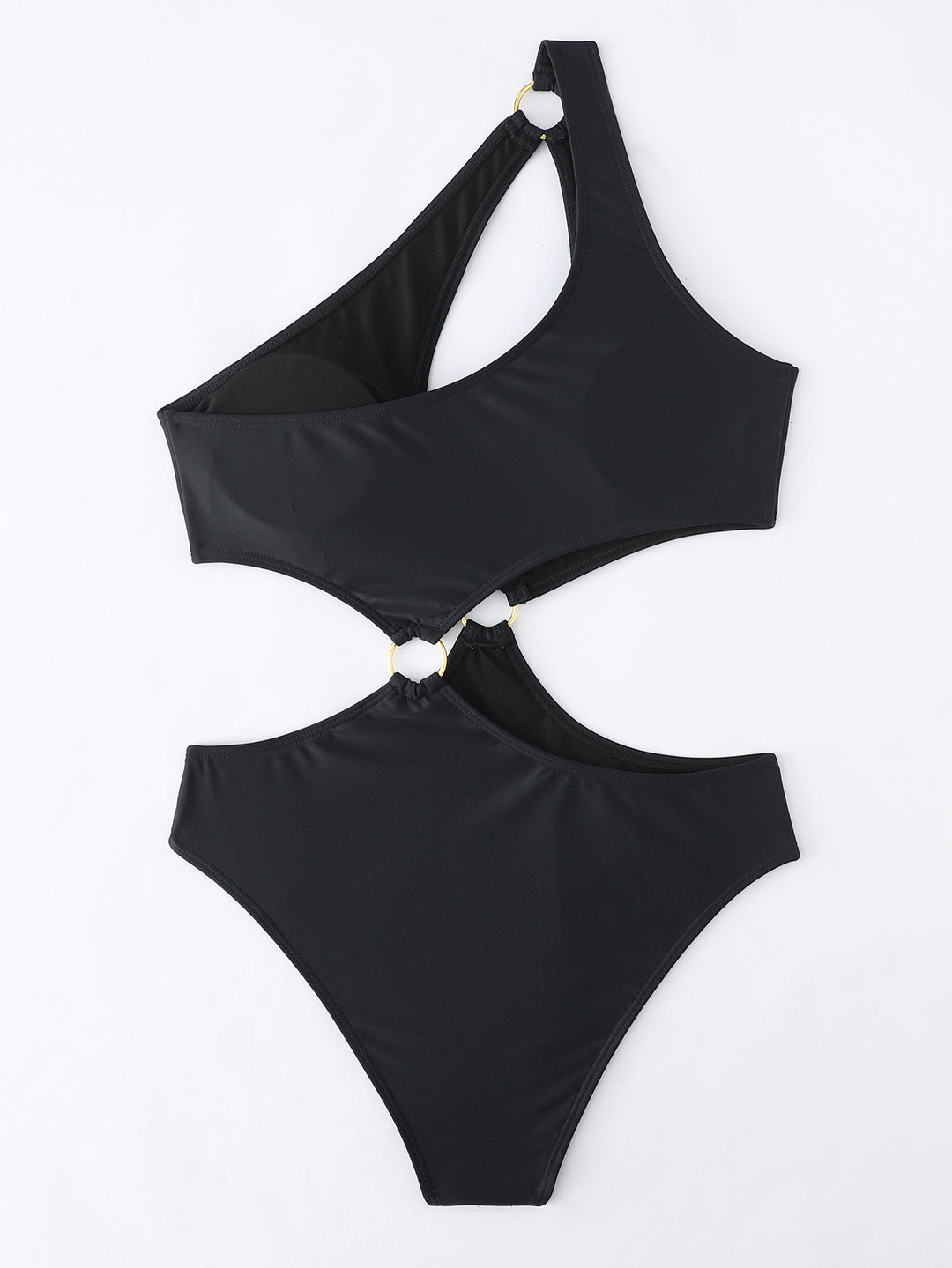 Dame Monokini med elegant Cut-Out-design og fashionable ringelementer Stilla