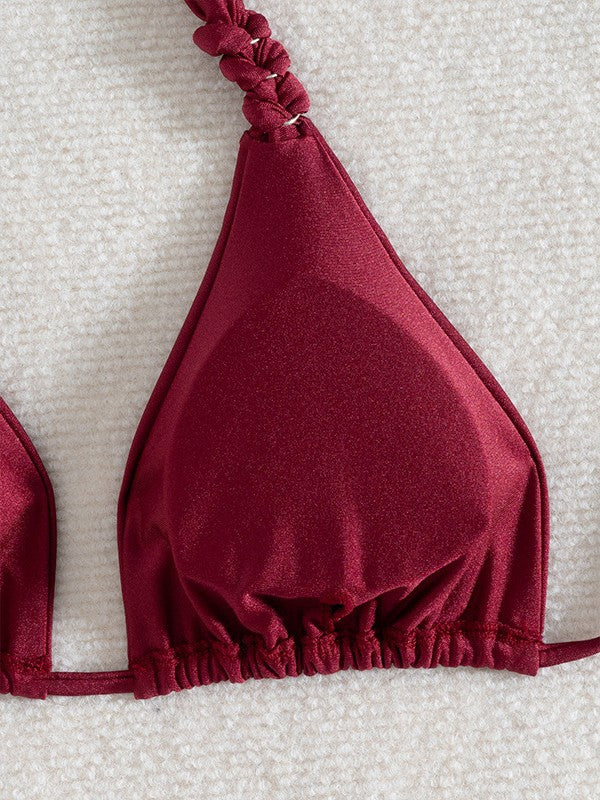Dame Højskåret Triangle Bikini Sæt Stilla