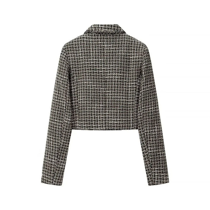 Kvindernes kortskåret blazerjakke i elegant tweed-design Stilla
