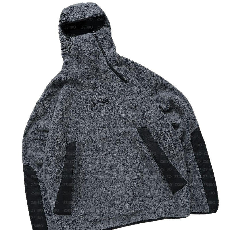 Kvindernes fleece pullover med høj krave og praktiske lommer Stilla