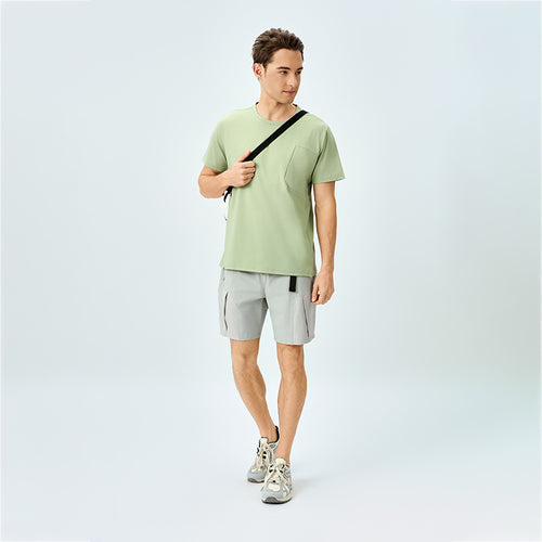 Herrer sporty T-shirt og korte sportshorts Stilla