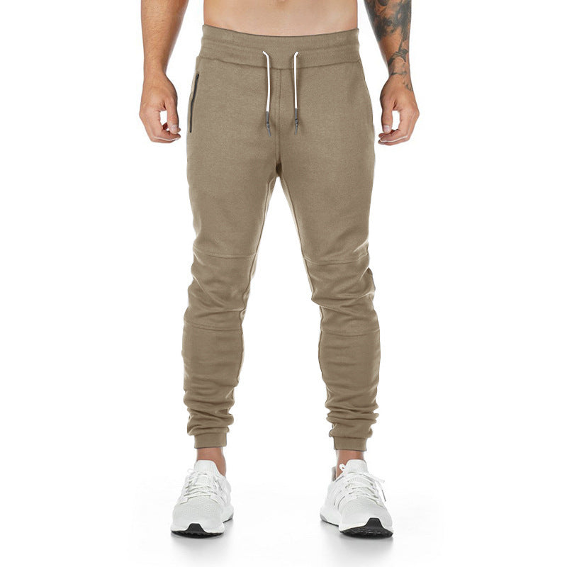 Herrer nan smal skåret sport-joggingbukser med ergonomiske knæindsatser, komfortbund og snøre Skovae