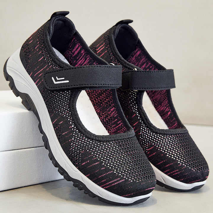 Dame Sportslige Mary Jane Sneakers med åndbart overmateriale Stilla