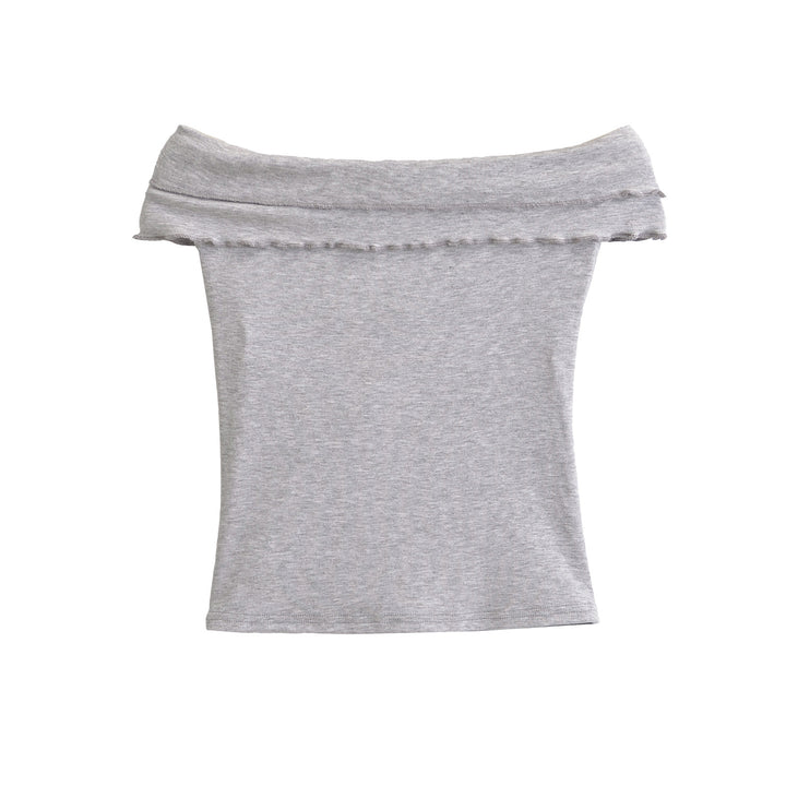 Dameoverdel med asymmetrisk omslagdesign og elegant drapering Stilla