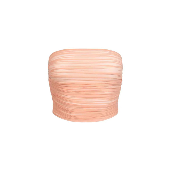 Damer Rynkning Strapless Top Stilla