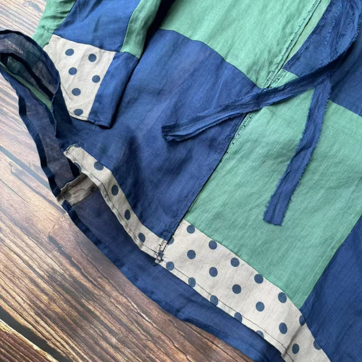 Dame Fritid Patchwork Tunika Shirt Stilla