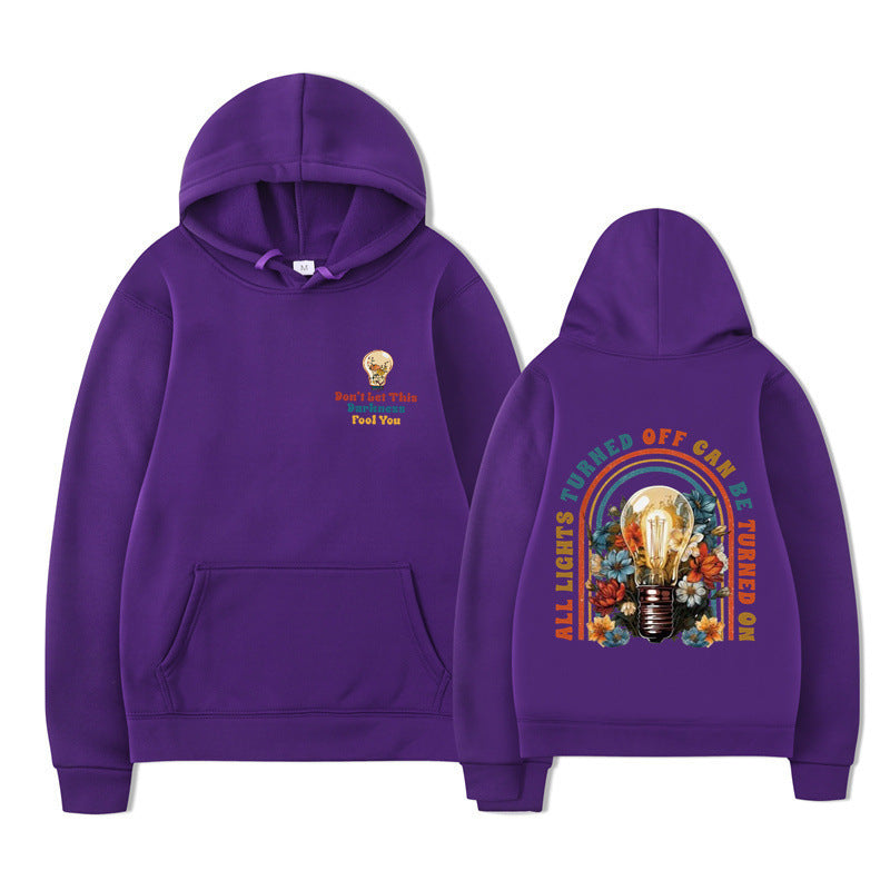 Kvinders hoodie med farverigt design og afslappet pasform Skovae