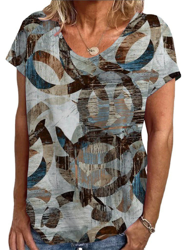 Dame Loose Bluse med farverigt paisleymønster Skovae
