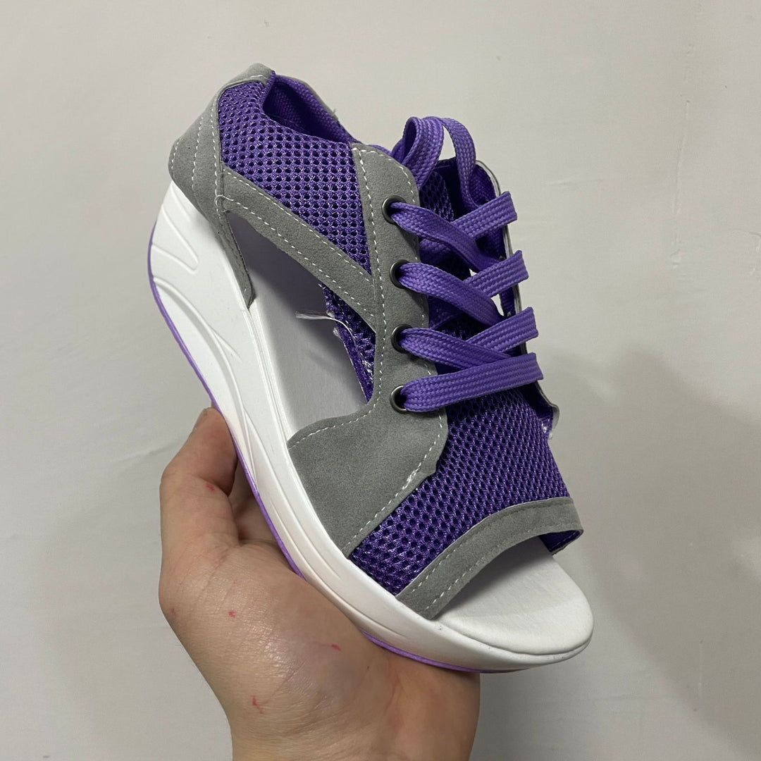 Dame Sporty Fritidssko med åndbare overfladematerialer og modedesign Stilla