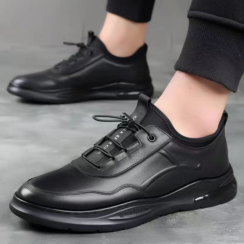 Herrer Behagelige Lædersneakers med åndbar indersål og fleksibel ydersål Stilla