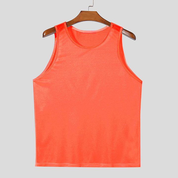 Herrer nan åndbart ærmeløst funktionsshirt med fugttransporterende mikrofiber Skovae