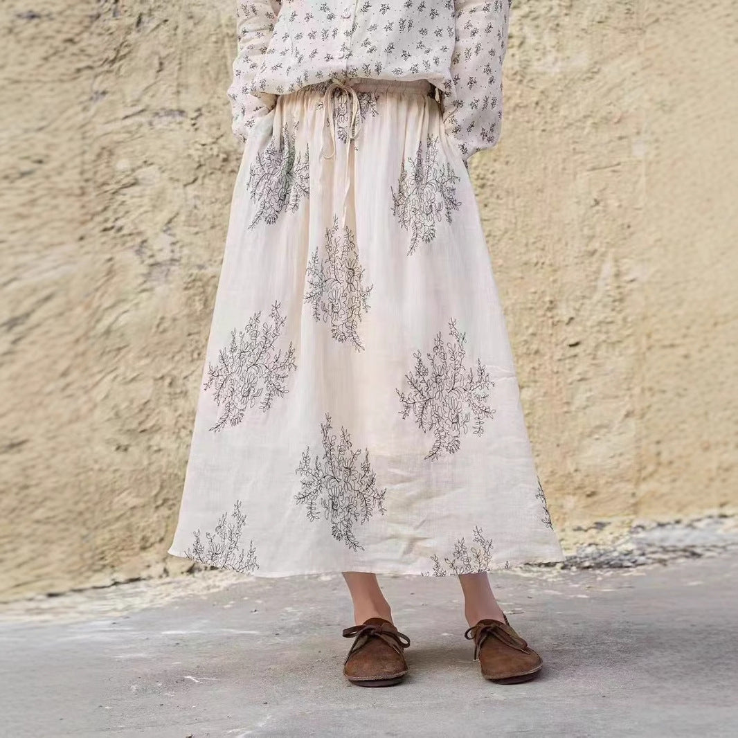 Dame Floral Print Relaxed Culotte Bukser Stilla