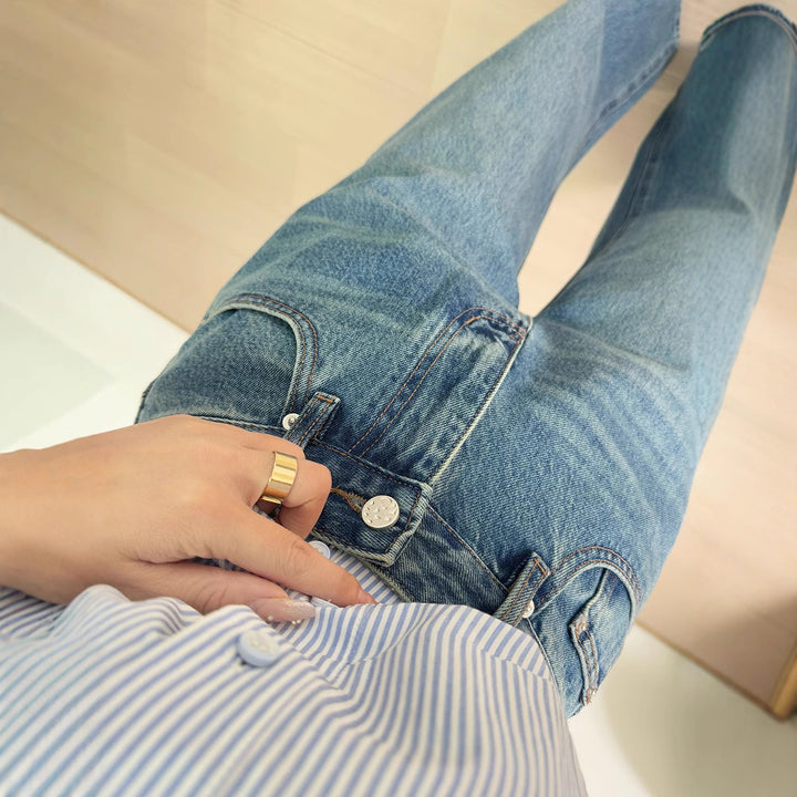 Dame Vidde Denim-Bukser Stilla