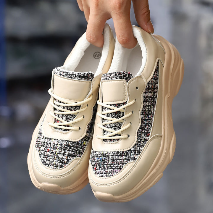 Dame Sneakers med struktureret overmateriale og åndbar sål Stilla
