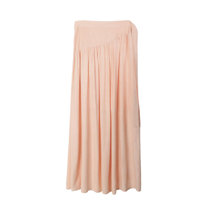Dame Maxi-Jumpsuit med elegant drapering og bred silhuet Stilla