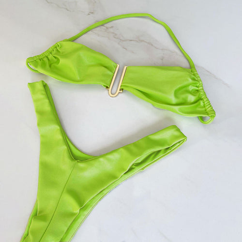 Dame Bikini-sæt med stilfuld knude og elegant design Stilla
