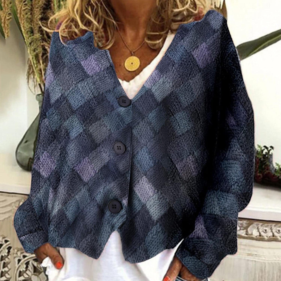 Stilla | Stylish Jakke med V-Hals og Knapper