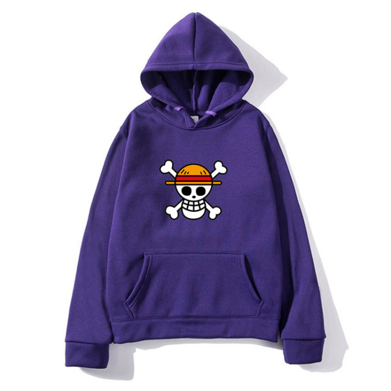 Dame hoodie med kreativ piratdesign og behagelig pasform Skovae