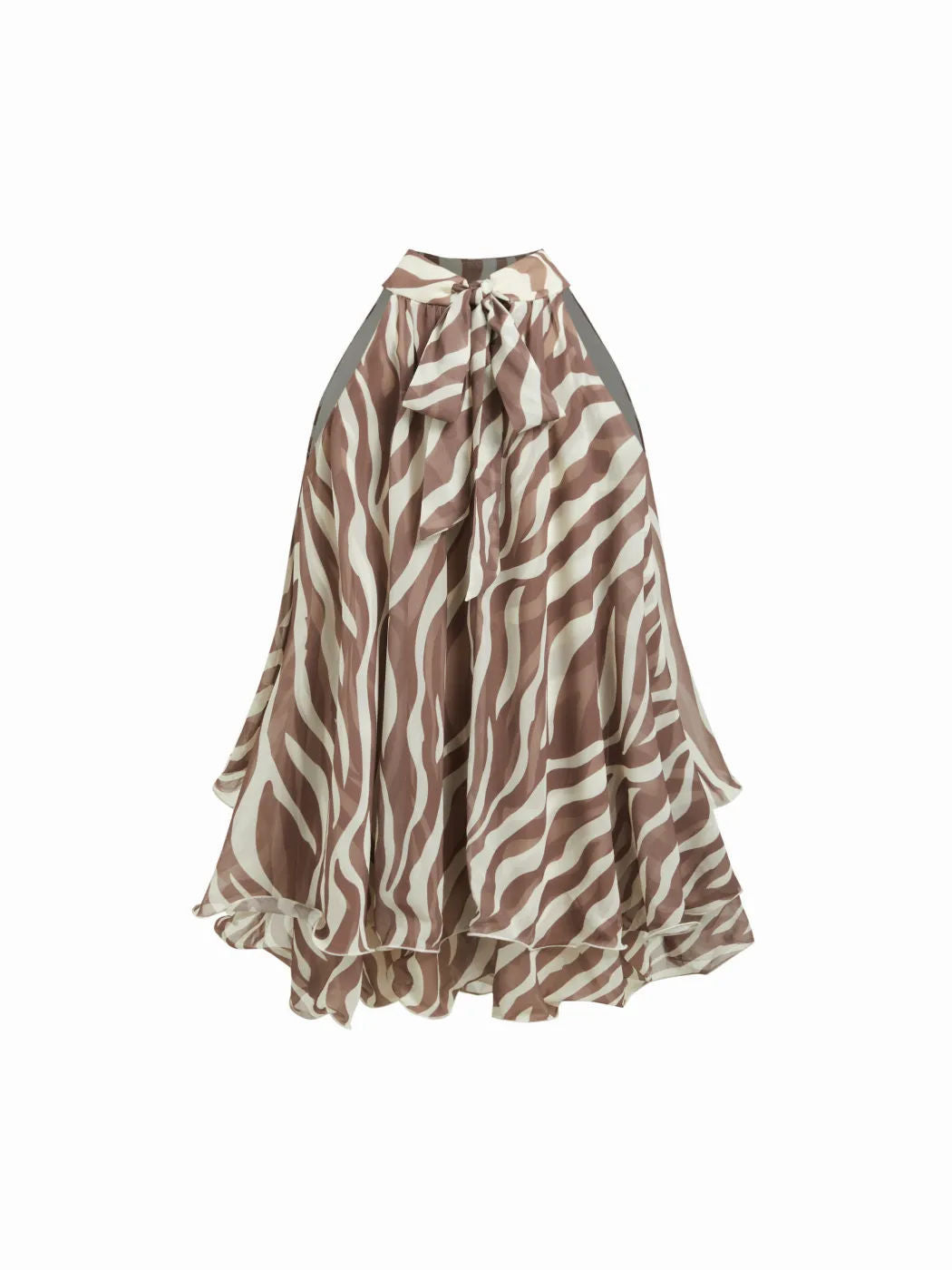 Damer Svingende Chiffon Nederdel med Sløjfelukning Skovae