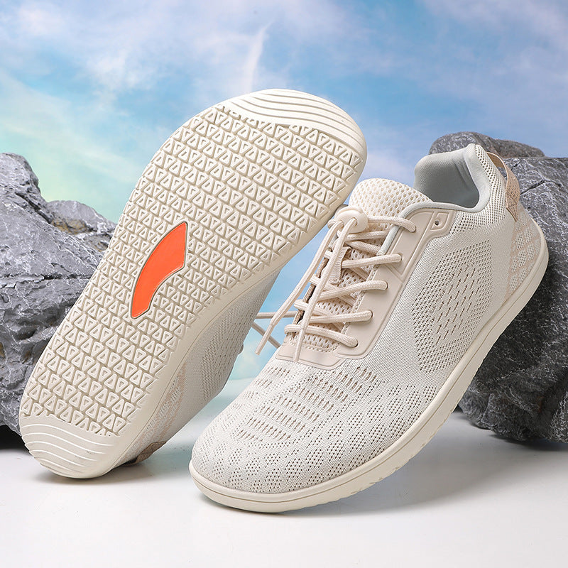 Unisex nan barbens inspireret strik-sneaker med elastisk pasform, hurtigstræk snor og skridsikker helgummisål Skovae