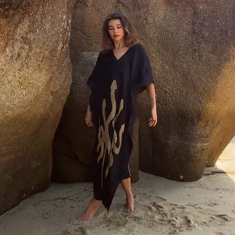 Dame stilfuld Kaftan kjole Stilla