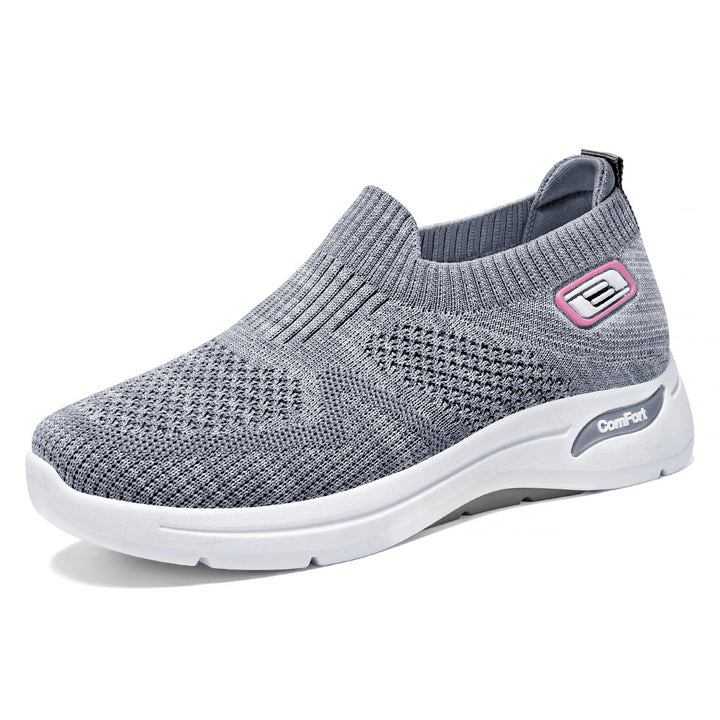 Dame Behagelige Sneakers med elastisk strikkedesign og åndbar overmaterialestruktur Stilla