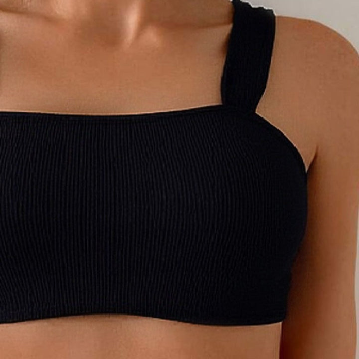 Dame Crop-Bikini-Sæt med brede stropper Skovae