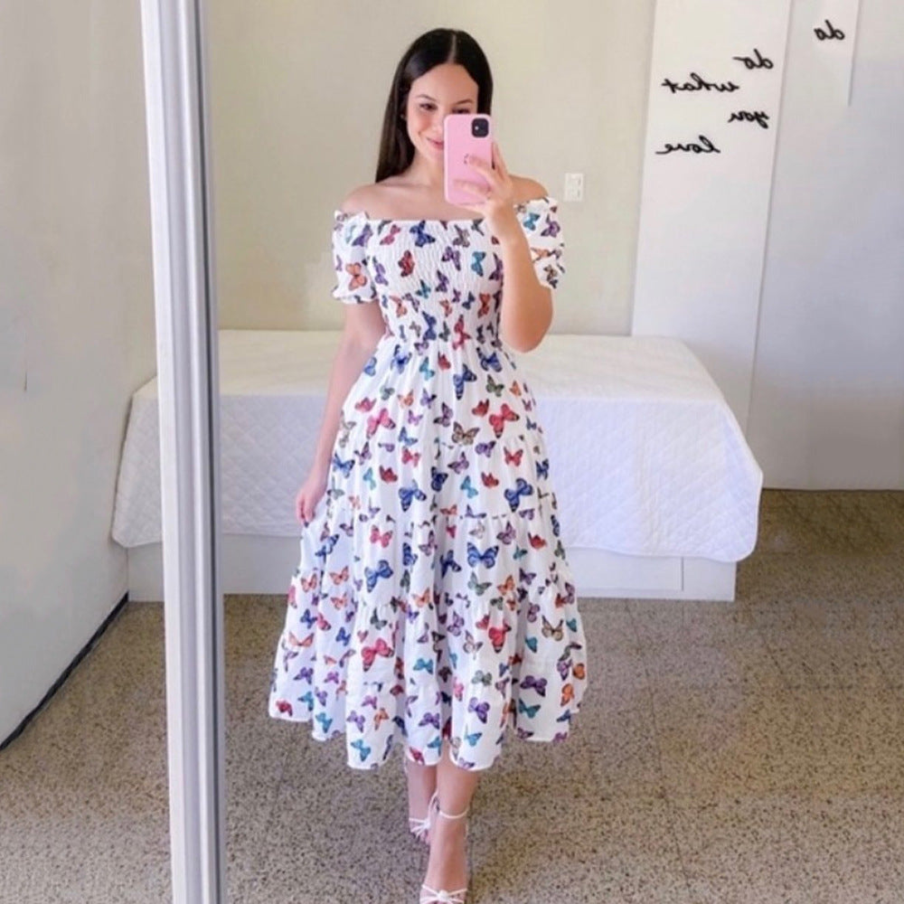 Stilla | Elegant One-Shoulder Large Swing Dress