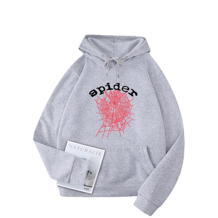 Kvinders hoodie med kreativ edderkoppemotiv Skovae