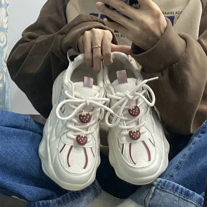 Dame sporty sneakers med innovativt design og åndbar overfladestruktur Stilla
