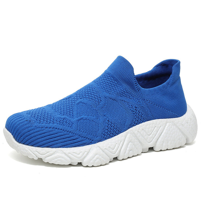 Femme Slip-On Strik-Athletik-Sneaker med åndbart design Stilla