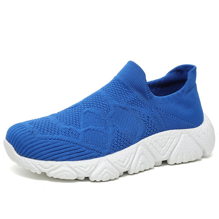 Femme Slip-On Strik-Athletik-Sneaker med åndbart design Stilla