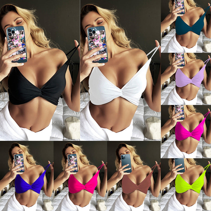 Dame Relaxed Crop-Top BH Skovae