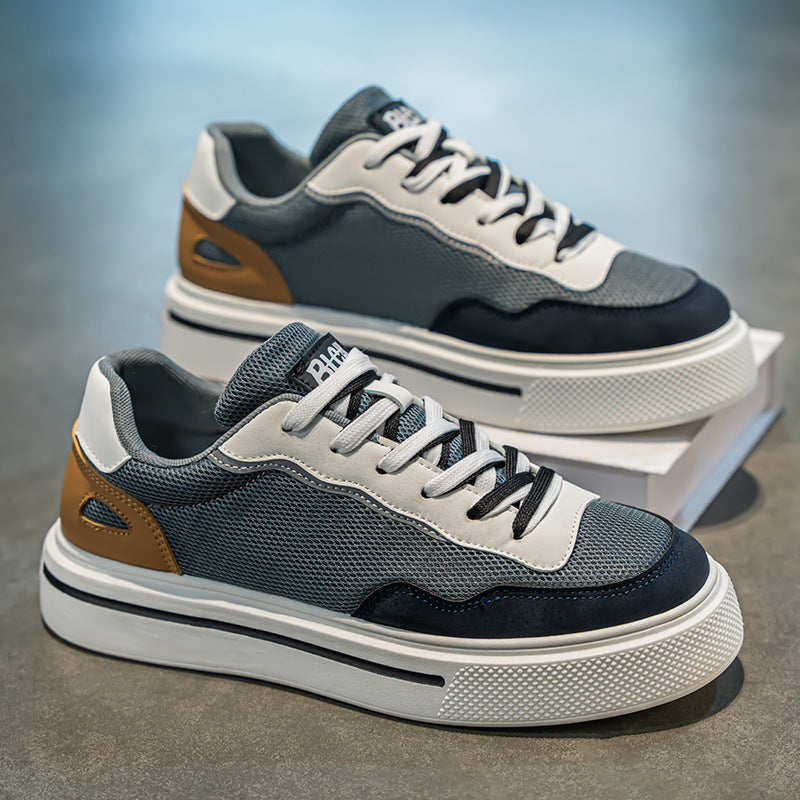 Herrer fritids snørresneakers med innovativt åndbart mesh-design Stilla