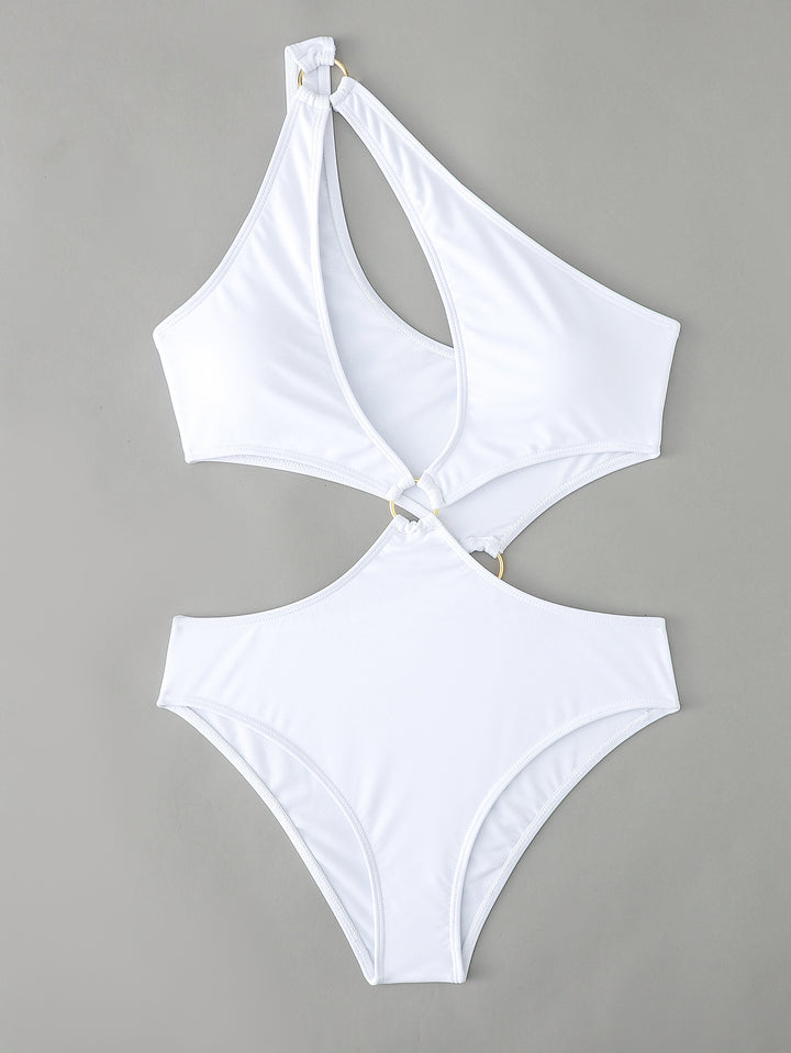 Dame Monokini med elegant Cut-Out-design og fashionable ringelementer Stilla