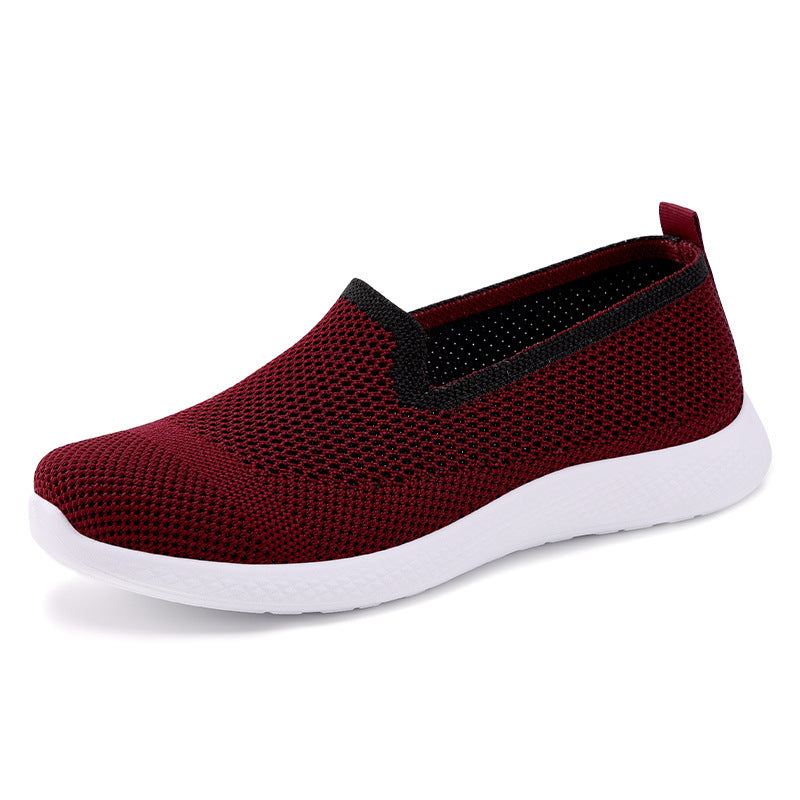Femme Åndbare Slip-On Strik-Sneakers med Ergonomisk Pasform Stilla