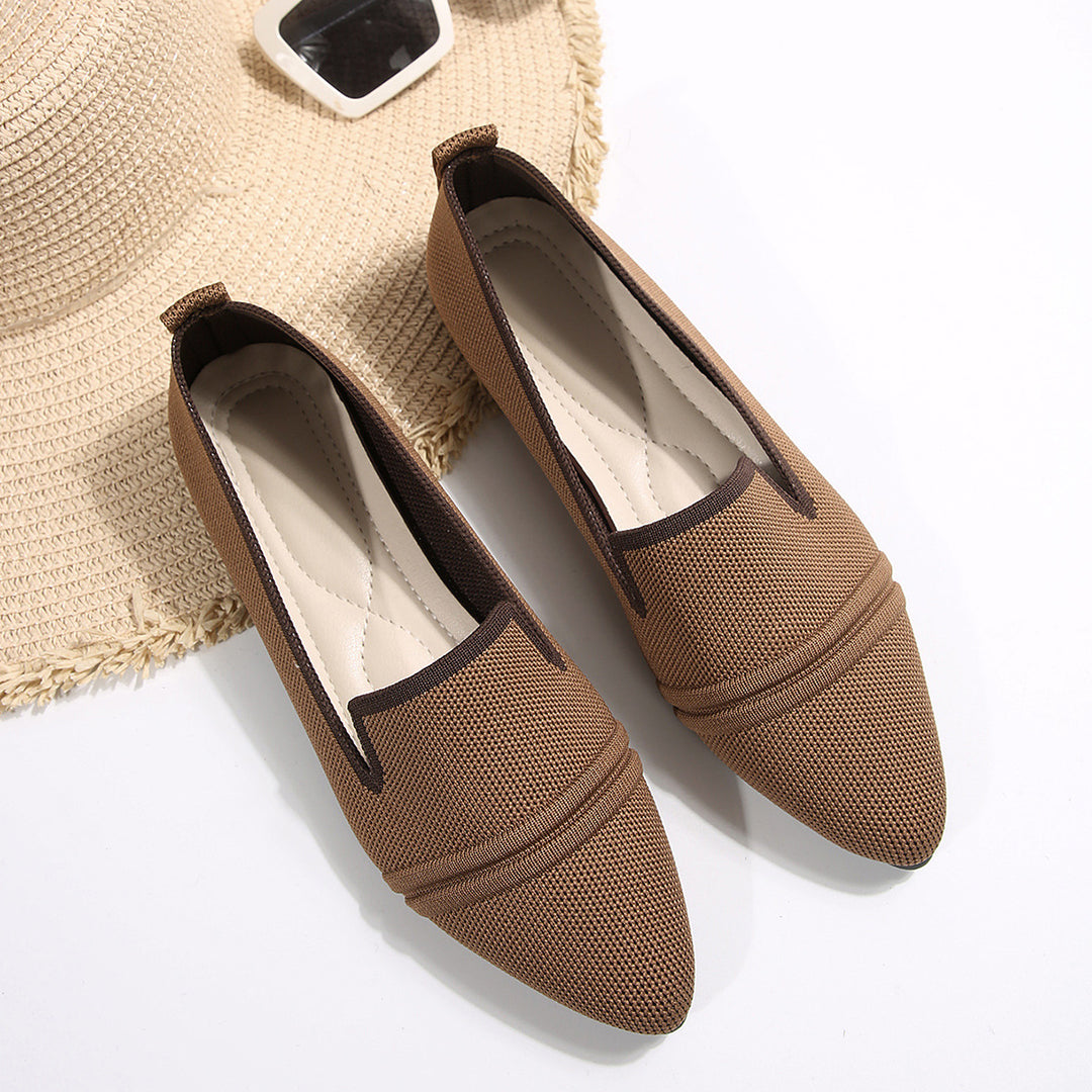 Dame mode slip-ons med spids sål Stilla