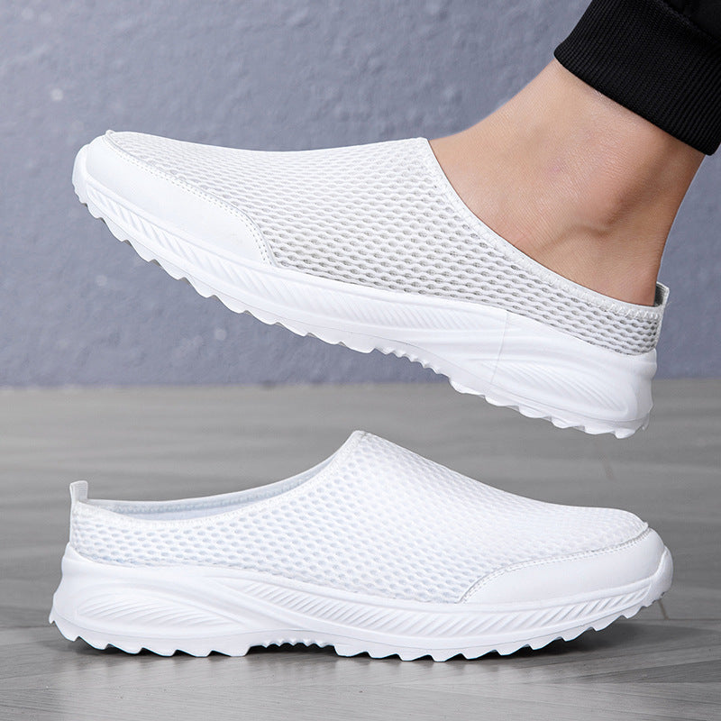 Unisex nan åndbar mesh-mule med skridsikker flex-sål og polstret komfortfodseng Skovae