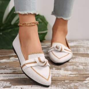 Dame Slip-On Mokasiner med elegant knude-detalje Stilla