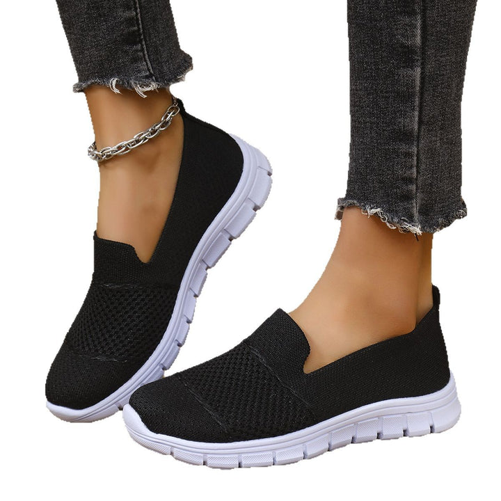 Dame åndbare Slip-On sneakers med elastisk overdel og fleksibel sål Stilla