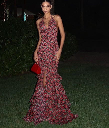 Femme Floral Maxi Kjole Stilla
